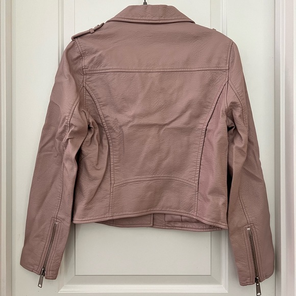 Pistola, Dusty pink moto leather jacket, Size medium - Picture 3 of 6